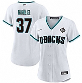 Women's Arizona Diamondbacks #37 Kevin Ginkel White 2023 World Series Stitched Jersey(Run Small) Dzhi,baseball caps,new era cap wholesale,wholesale hats